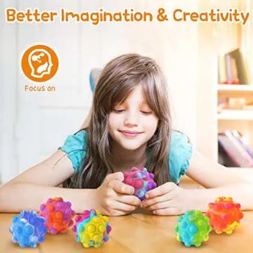 Inflatable Pop Fidget Toys Its Ball Toy 16 PCS 3D Squeeze Toys Stress Balls Bulk Party Favors for Kids Toys It Pop Fidgets Pack Autism Sensory Toys Toddler Toys ADHD Toys Easter Basket Stuffers