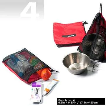 Nylon Drawstring Bags - Versatile 5-in-1 Travel Storage
