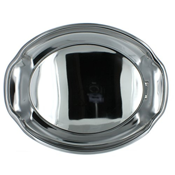 FERGRELM Stainless Steel Oval Serving Tray for Holiday Meals