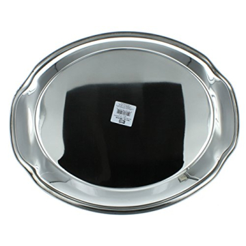 FERGRELM Stainless Steel Oval Serving Tray for Holiday Meals