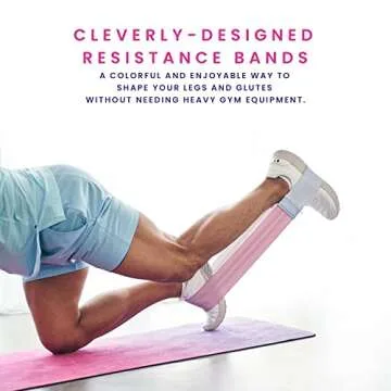 FitOn Sculpt Resistance Bands for Working Out – Non-Slip Threading Squat Bands for Legs and Glutes