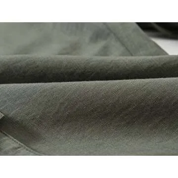 MoFiz Women's Cargo Capris Hiking Pants Lightweight Quick Dry Running Outdoor Casual Shorts Button Pockets UPF 50+ Army Green XS