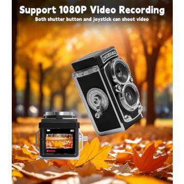 CHUZHAO Vintage Mini Digital Camera for All Ages