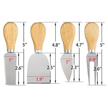 YXChome Mini Cheese Knives Set for Perfect Entertaining