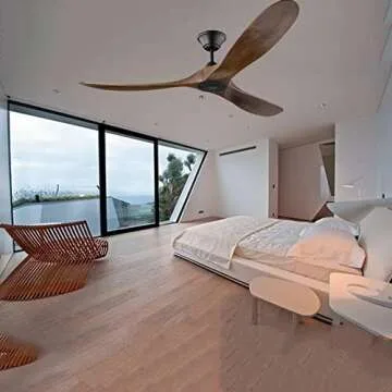 XCWIIE Modern Ceiling Fan No Light – 60" Eco-Friendly Retro Design