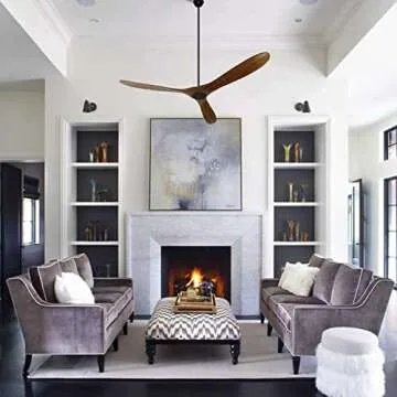 XCWIIE 60" Modern Ceiling Fan – Silent & Stylish