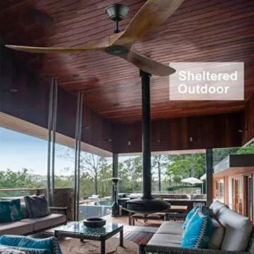 XCWIIE 60" Modern Ceiling Fan – Silent & Stylish