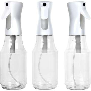 Continuous Spray Water Bottle - 3 Pack for Hair Mist