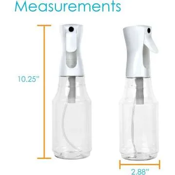 Continuous Spray Water Bottle - 3 Pack for Hair Mist