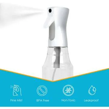 Continuous Spray Water Bottle - 3 Pack for Hair Mist