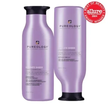 Pureology Hydrate Sheer Nourishing Shampoo | For Fine, Dry Color Treated Hair | Sulfate-Free | Silicone-Free | Vegan