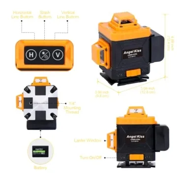 High Precision Laser Level Self Leveling 4x360°