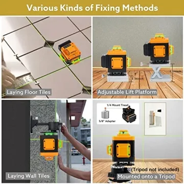 High Precision Laser Level Self Leveling 4x360°