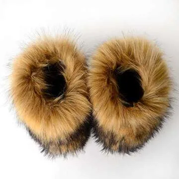N&F Women's Winter Faux Fur Snow Boots for Outdoor Style