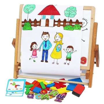 Toys of Wood Oxford Wooden Easel for Creative Kids Art