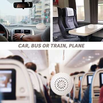 Aroma Promise Portable Mini Diffuser for Essential Oils – Wireless, Small Travel Sized, Quiet, Waterless Portable Camping Family Birthday Gift with 5 Pads