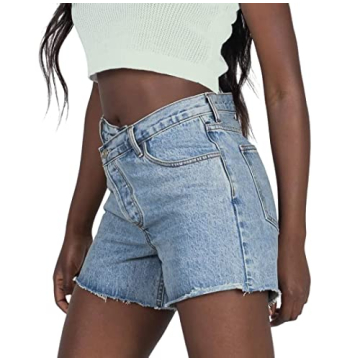 Stylish Genleck Women's High Waisted Summer Denim Shorts