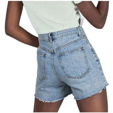 Stylish Genleck Women's High Waisted Summer Denim Shorts