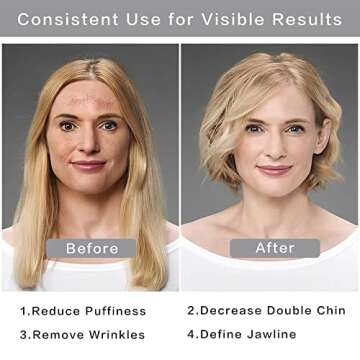 Contrybox Gua Sha Facial Tools, Natural Bian Stone Guasha Tool for Face & Puffiness Reducing, Gua Sha Stone Facial & Body Massage, Premium Face Stone Gua Sha Tools for Women Skincare, Black