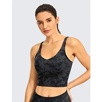 CRZ YOGA Tank with Built-in Bra for Active Women