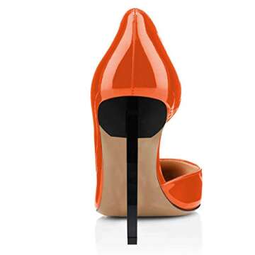 Elegant FSJ Pointed Toe Black High Heel Dorsays Pumps