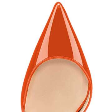 Elegant FSJ Pointed Toe Black High Heel Dorsays Pumps