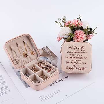 Gift for Daughter in Law from Mother in Law - Sentimental Jewelry Keepsake Box