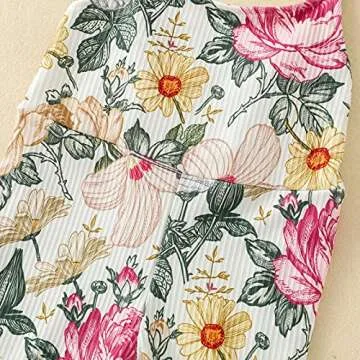Stylish Emmababy Toddler Bell Bottom Romper Floral Design