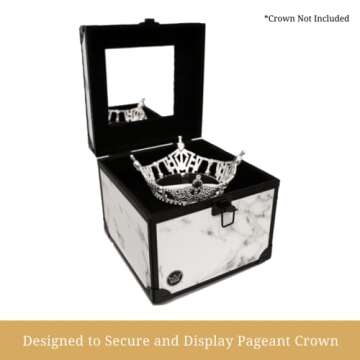 Traveling Miss Pageant Crown Box - Premium Travel Case