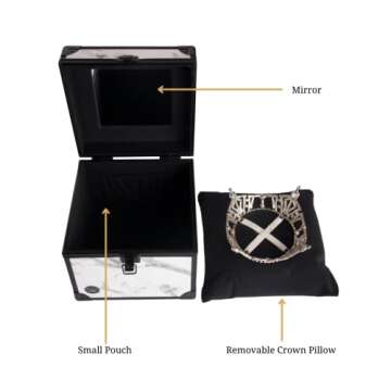 Traveling Miss Pageant Crown Box - Premium Travel Case