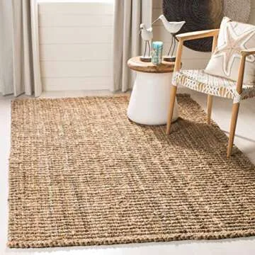 SAFAVIEH Natural Fiber Rug 6x9 Handmade Jute Area Rug