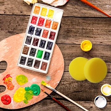 Hapy Shop Round Painting Sponge Pack - Perfect for Crafts & Cleaning