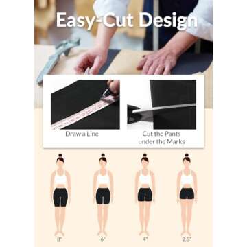 BALEAF Freeleaf Women's 8" High Waist Biker Shorts with Pockets Yoga Running Volleyball Workout Gym Shorts for Summer Spandex Black L-2XL