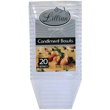 Elegant 20-Pack Clear Serving Bowls for Any Occasion