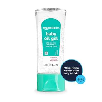Amazon Basics Baby Oil Gel with Aloe Vera & Vitamin E, 6.5 Fl Oz (Pack of 1) (Previously Solimo)