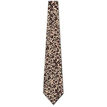 Three Rooker Leopard Print Tie -Mens Neckties
