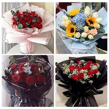 Premium Mimorou Flower Wrapping Paper Set for Gifting