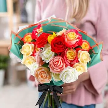 Premium Mimorou Flower Wrapping Paper Set for Gifting