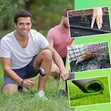 100 Packs 6" Landscape Staples for Secure Gardening Solutions