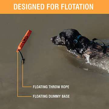 Browning Vinyl Training Dummy Hunting Dog Training Dummy, Vinyl, Orange, Large (Pack of 1)