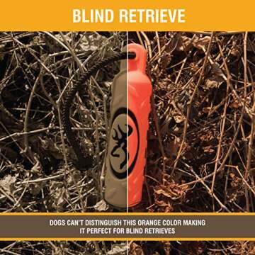 Browning Vinyl Training Dummy Hunting Dog Training Dummy, Vinyl, Orange, Large (Pack of 1)