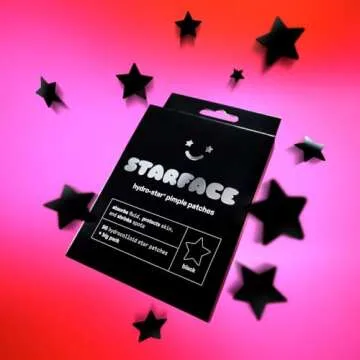 Starface Black Star BIG PACK, Hydrocolloid Pimple Patches, Absorb Fluid and Reduce Redness, Cute Star Shape, Cruelty-Free Skincare (96 Count)