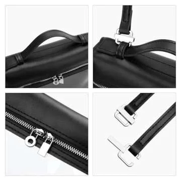 KKXIU Trendy Clear Purses for Women Stadium Approved Transparent Small Crossbody See Through Bags for Concerts Sports (Black)