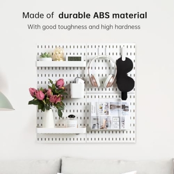 VUSIGN Pegboard Organizer Kit with 4 Panels & 17 Accessories