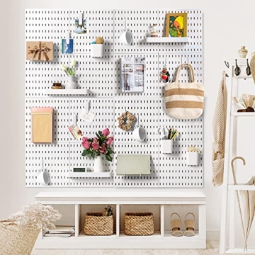 VUSIGN Pegboard Organizer Kit with 4 Panels & 17 Accessories