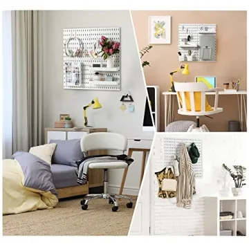 VUSIGN Pegboard Organizer Kit with 4 Panels & 17 Accessories