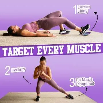 Gliding Discs for Working Out - Exercise Sliders for Carpet Floors 1 Pair, Authentic Workout Sliders Disc for Full Body Resistance Workout, Includes Printed Manual for Fitness Trainers