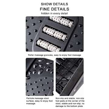APVTI Rest for Under Desk at Work, Upgrade Widened Panel Office Footrest, Ergonomic Tilted Foot Stoo...