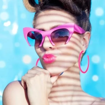 Vibrant Hot Pink Hoop Earrings for Retro Style Lovers