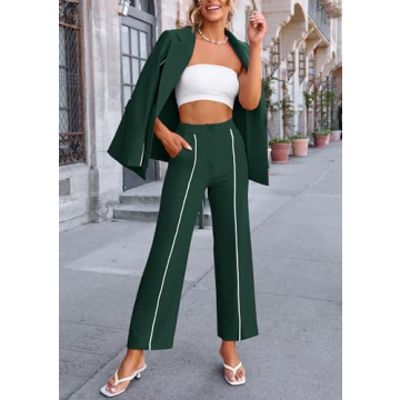 Stylish & Comfortable PRETTYGARDEN Women's 2 Piece Suit Set